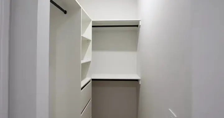 Walk-in robe shelving, in the Sienna 23 by Oakview Homes